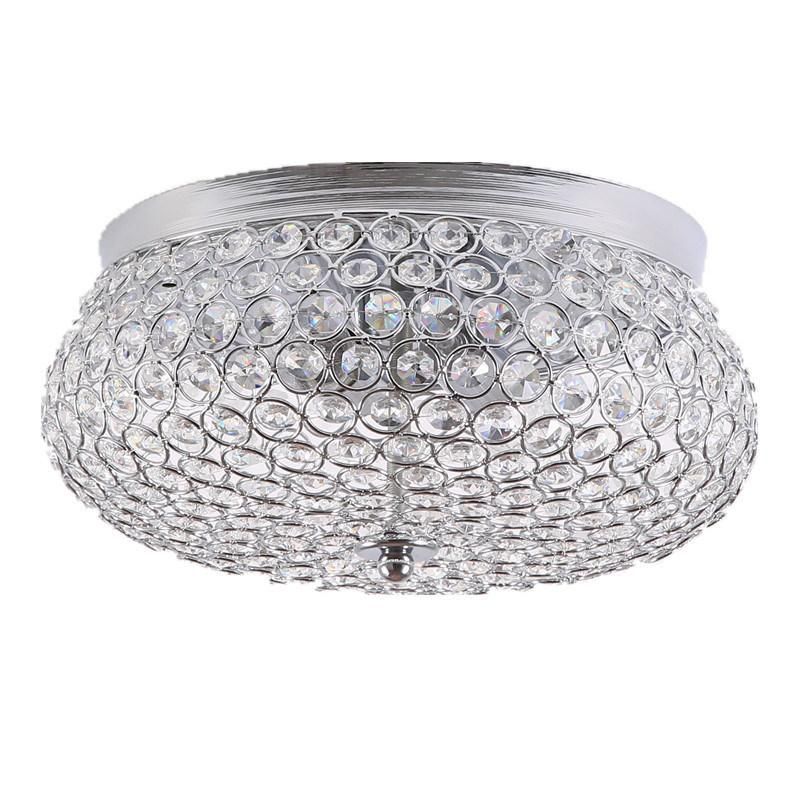 Factory Wholesale Bedroom Lights Corridor Aisle Hall Balcony Modern Round Crystal Ceiling Lamps