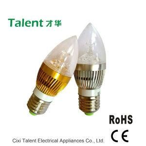 E27 3W Gloden Color High Power LED Candle Light