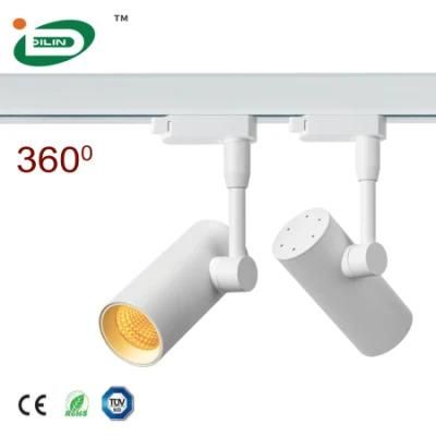 CE/TUV Approved 0-10V or Dali Dimmable Track System LED MR16 COB LED Track Lighting