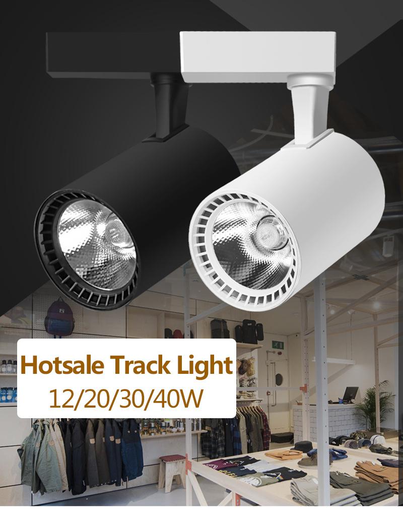 10-40W Ra90 2700K-4000K CCT Dimmable LED Track Light Integrated Track Light