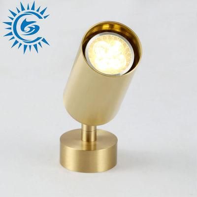 Single Head Aluminum LED Track Light - Gold Finish