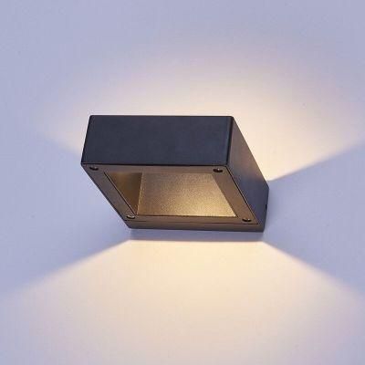 Outdoor Aluminum Waterproof Lighting IP65 Black up and Down Wall Lamp Courtyard Garden Lamp Modern COB LED Wall Lights