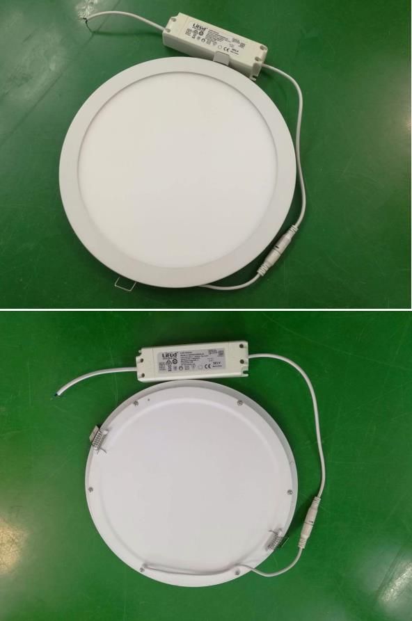 6000K IP44 15W 100lm/W Ultra-Thin Aluminum Recessed Round LED Panels