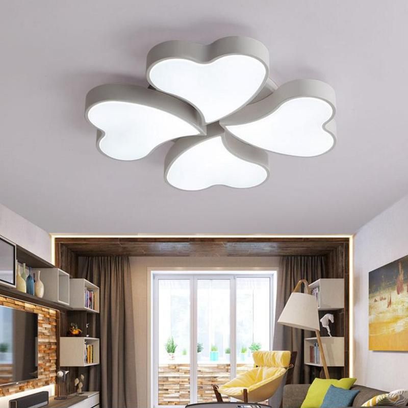 2021 New Hot Originality Flower Heart Kids Bedroom Kids Room Lights Ceiling Lamp