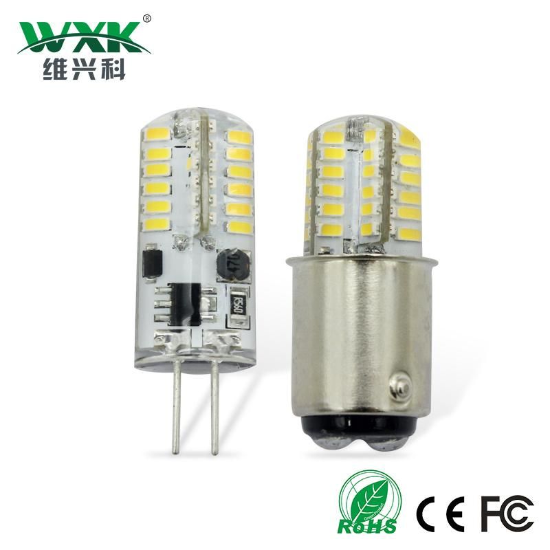 G4 LED Lamp Ba15D Mini 12-25V DC/AC 2W LED G4 LEDs Bulb Chandelier Light Super Bright G4 COB Silicone Bulbs