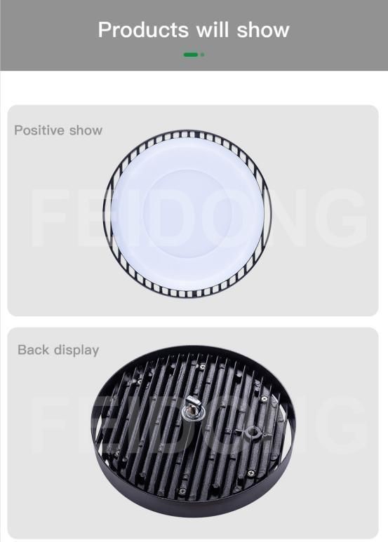 Durable Super Brightness 200W Luminaire Warehouse Commercial Lighting Industrial Supermark Lamp UFO LED High Bay Light