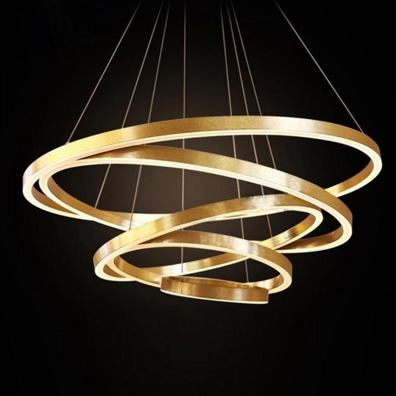 Modern Acrylic Chandeliers Pendant Lights with Remote Controller for Indoor Home