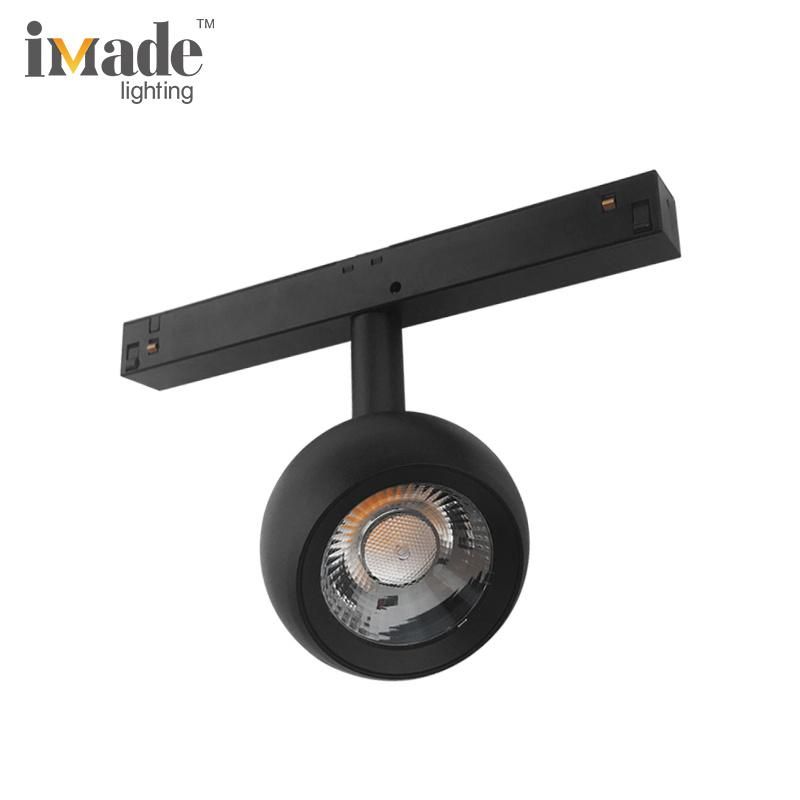 China Suppliers Low Voltage DC48V Magnetic Track Lighting System 2*10W LED Spotlight for Residential Shop