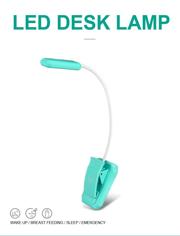 USB Night Reading Light with Clip