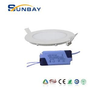 ISO9001 Ultra-Thin LED Panel Light 3W 4W 6W 9W 12W 15W 24W 18W Round Recessed LED Panel Light Square Slim LED Panel Light