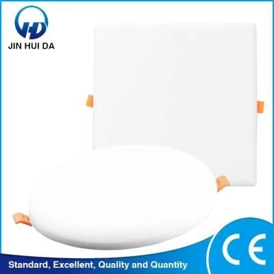 Adjustable Frameless Round Recessed Square Ceiling 9W 18W LED Panel Light