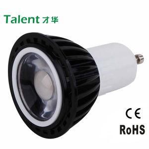 Black Color Aluminium Housing 5W COB GU10 LED Lamp