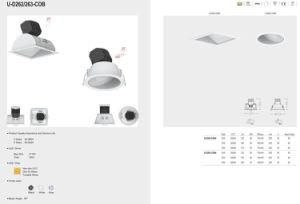 10W Anti Glare Dimmable Wall Washer Spotlight Lighting Adjustable Recessed Ceiling LED Downlight