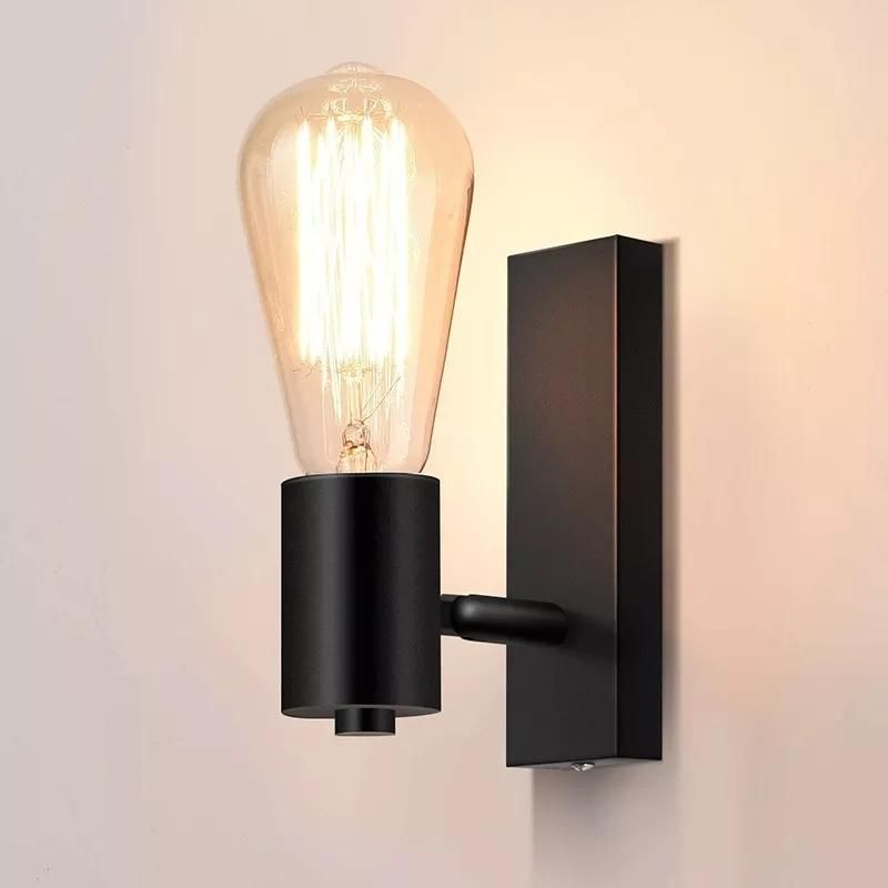 Amazon Rotatable Wall Lights Black Metal Bedroom Bedside Lamp Hotel Room Aisle Wall Lamps