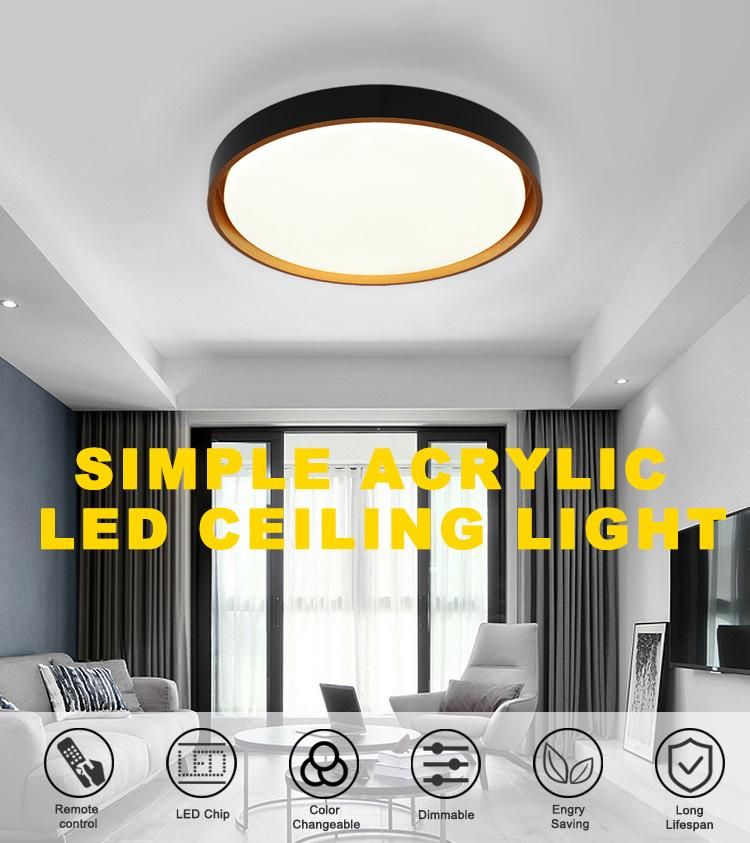 Langde Modern Bedroom Light Star Plastic Cover Dimmable Acrylic Ceiling Light Ld4102b