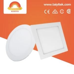 Ce RoHS LED Panel Lighting Round Square 9W 12W 18W 100V-265V