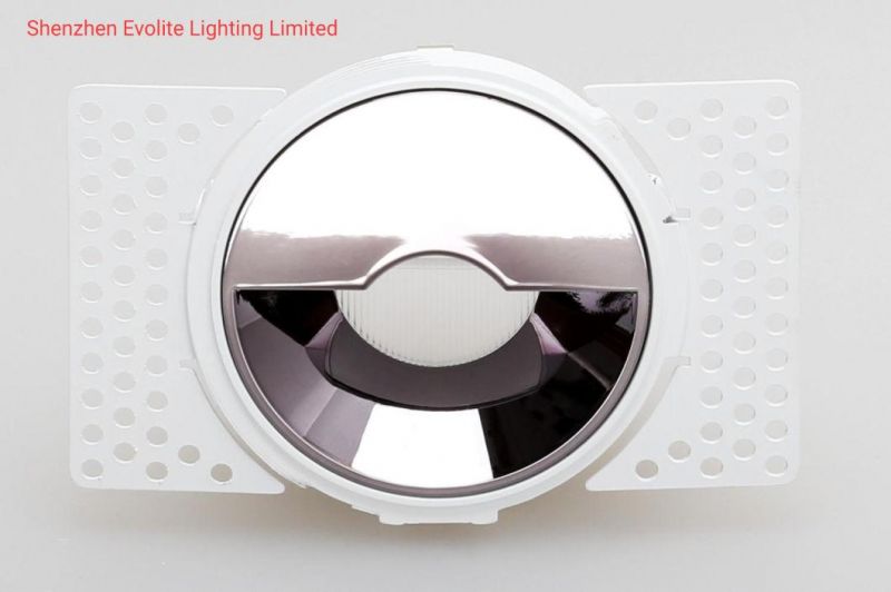 Die Cast Aluminum Trimless Round Ring Downlight Ceiling Light Fittings