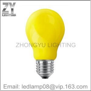 GLS A60 E27 Yellow Colour LED Filament Bulb / LED Filament Lamp / LED Light / LED Lighting / Dimmable LED Bulb / Dimmable LED Lamp
