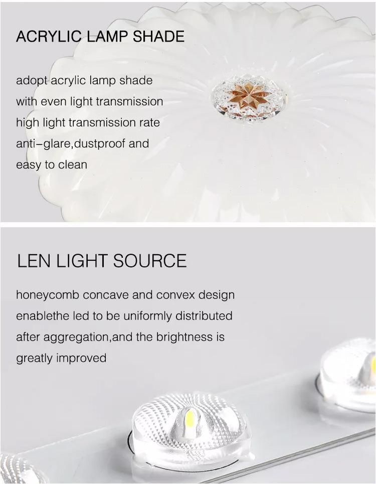 Contemporary Luxury Flower Shape 2.4G Control Design Home Hotel Bar Acrylic LED Ceiling Light