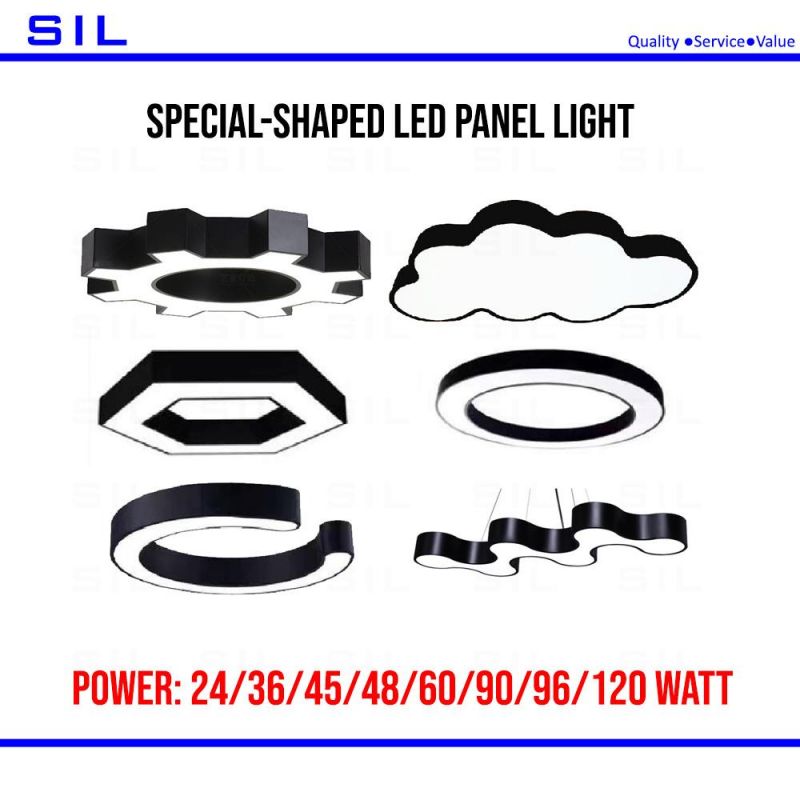 Wholesale Modern Custom Office Hanging Luxury Big Ceiling Lighting Fixture LED Pendant Light 24W Ceiling 24/36/45/48/60/90/96/120W LED Panel Light