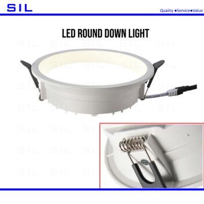 5 Years Warranty 30W Plastic Housing Aluminum Body Recessed LED Ceiling Light Downlight up and Down Light LED Down Light