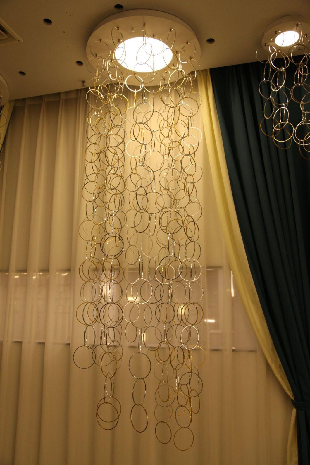 Masivel Golden Circle LED Chandelier Indoor Pendant Lighting