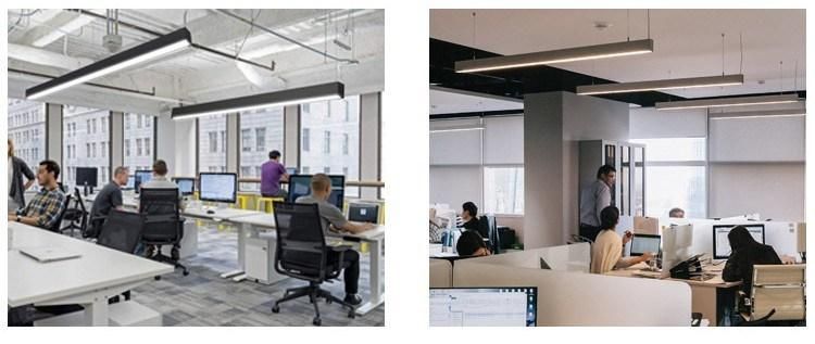 Dimming Office Corridor LED Linear Pendant Hanging Lighting