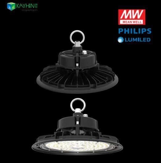 100W/150W/200W Round UFO LED Highbay Light 85-265V Outdoor Light Indoor Light LED Lights UFO 2800-6500K Black 100W LED High Bay Lights