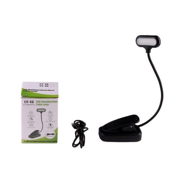 LED Reading Light USB Rechargeable Clip Book Light