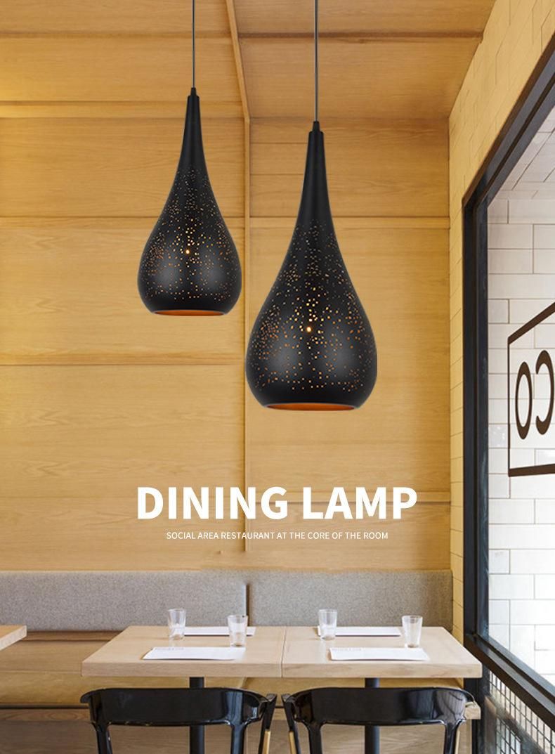 Modern Style Artistic Creativity Chandelier Simple LED Modern LED Black Pendant Lamp for Living Room