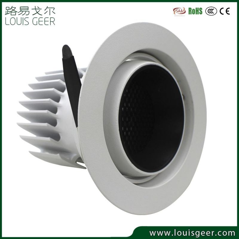 High Quality Recessed Spotlight Adjustable COB 15W Die-Casting Alu Anti-Glare LED Downlight 15W Fixture Shop Light Spot Light