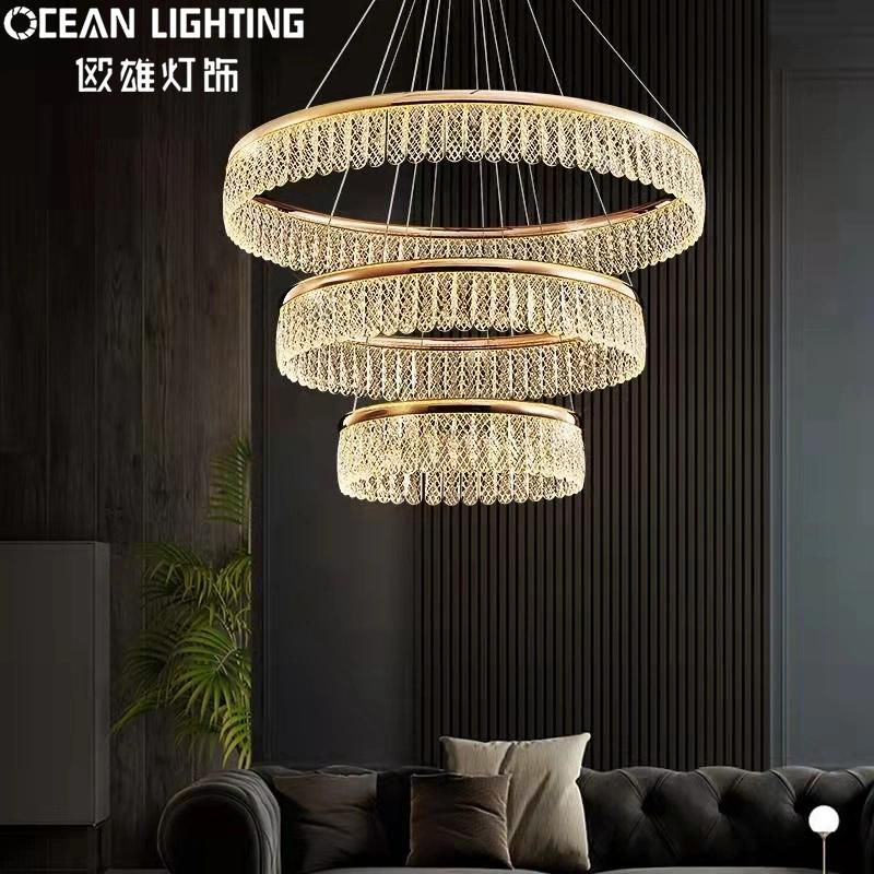 Ocean Lighting Modern Interior Decoration Luxury Crystal Chandelier for Indoor Lighting