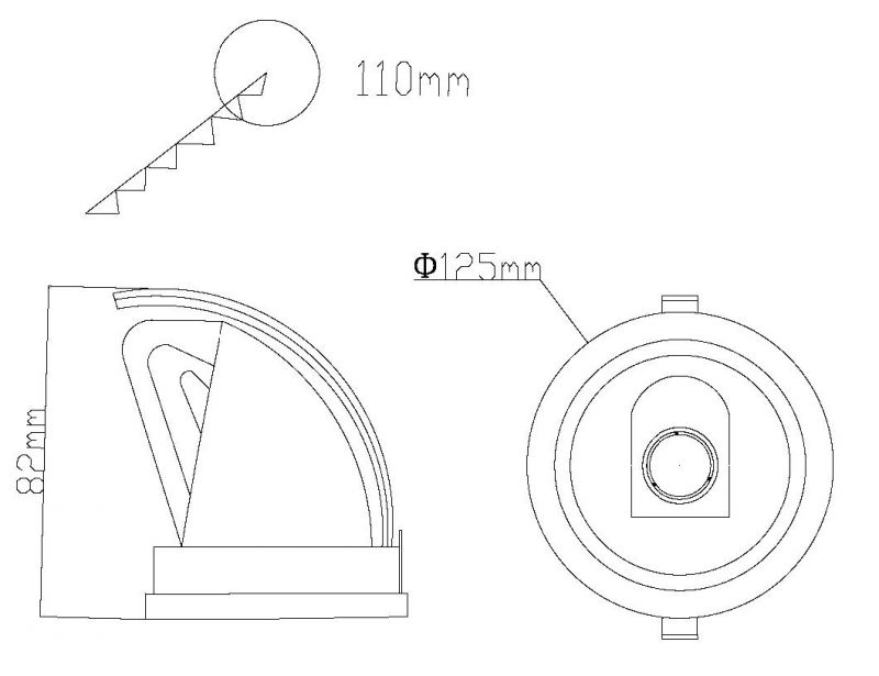 SAA Ce RoHS Dimmable Energy Saving Lamp 10W Recessed LED Down Light 2700K 3000K 4000K 6000K IP20 IP44 Adjustable