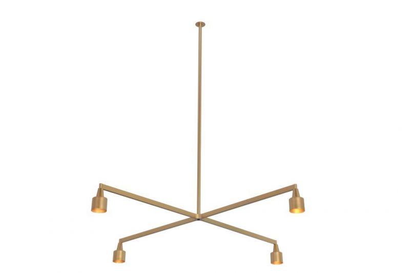 Modern Pendant Light Aluminum Brass Decorative Chandelier Lighting GU10 15W