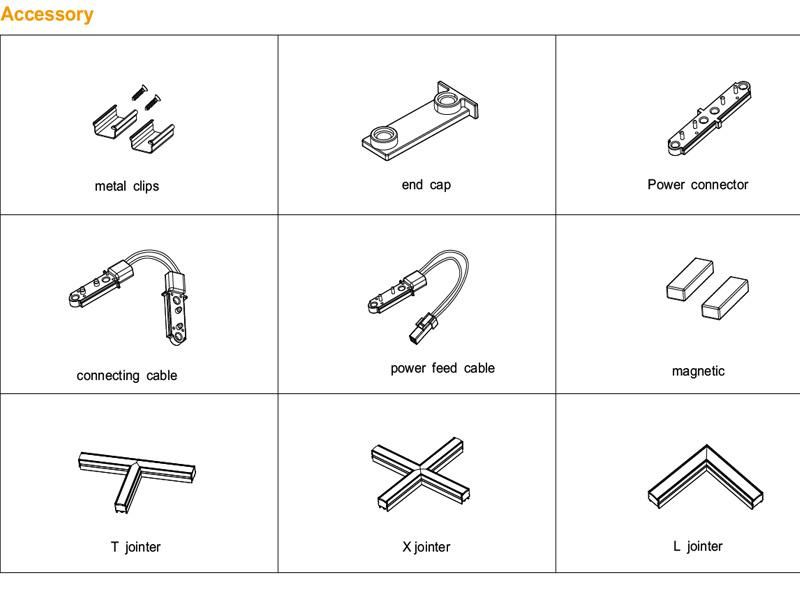 Invisible Install Clip Super Slim Seamless Jointing DOT Free LED Linear Light for Shelf /Cabinet /Display