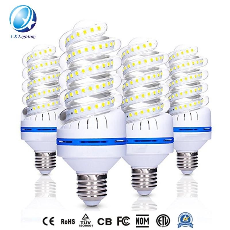 40W Spiral Shape LED Corn Light Lamp AC85-265V