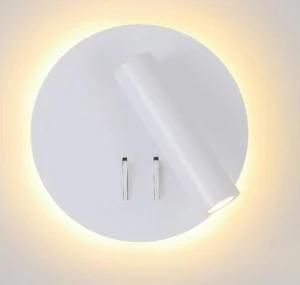 Hot Sale Modern CE RoHS 3 Years Warranty Indoor LED Wall Light AC85-265V 360 Degree 3+8W Rotary Spot Bedside Lamp
