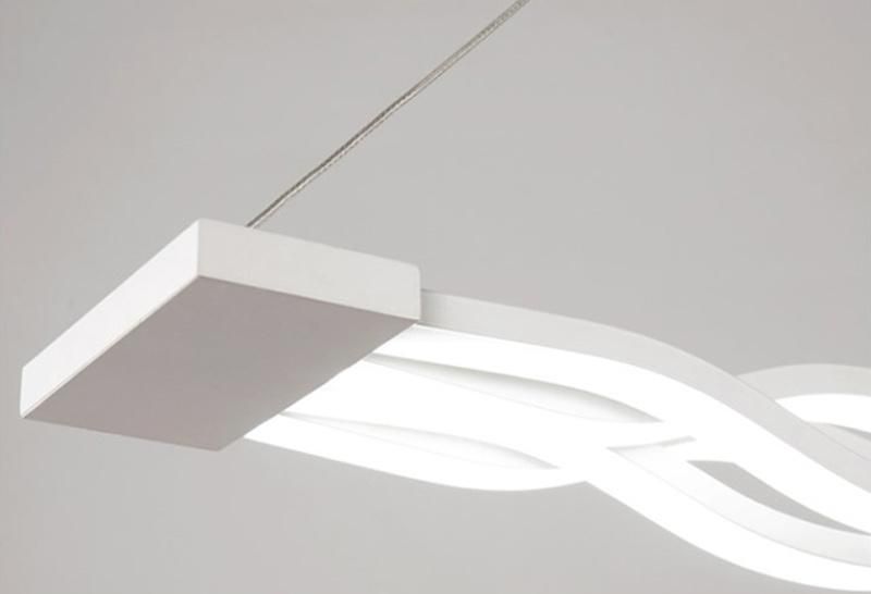 Wave Shape Postmodern Bar LED pendant Lamp for Exhibition Hall