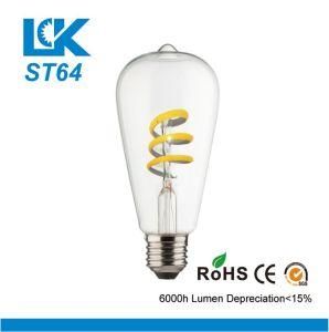 7W 810lm St64 New Spiral Filament Retro LED Light Bulb