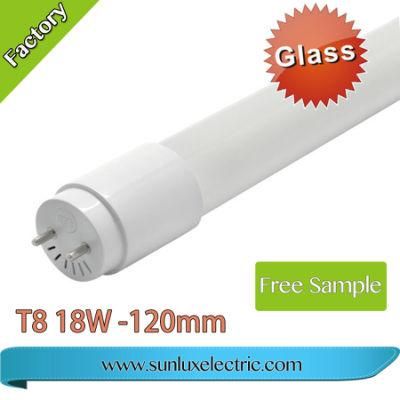 Factory Hot Sale 60cm 120cm 2FT 4FT 9W 18W Glass LED Tube T8 6500K LED Tube Fluorescent Light