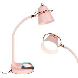 2021 Latest Style USB Qi Wireless Charging Stepless Dimming Table Lamp Touch Control LED Table Lamp
