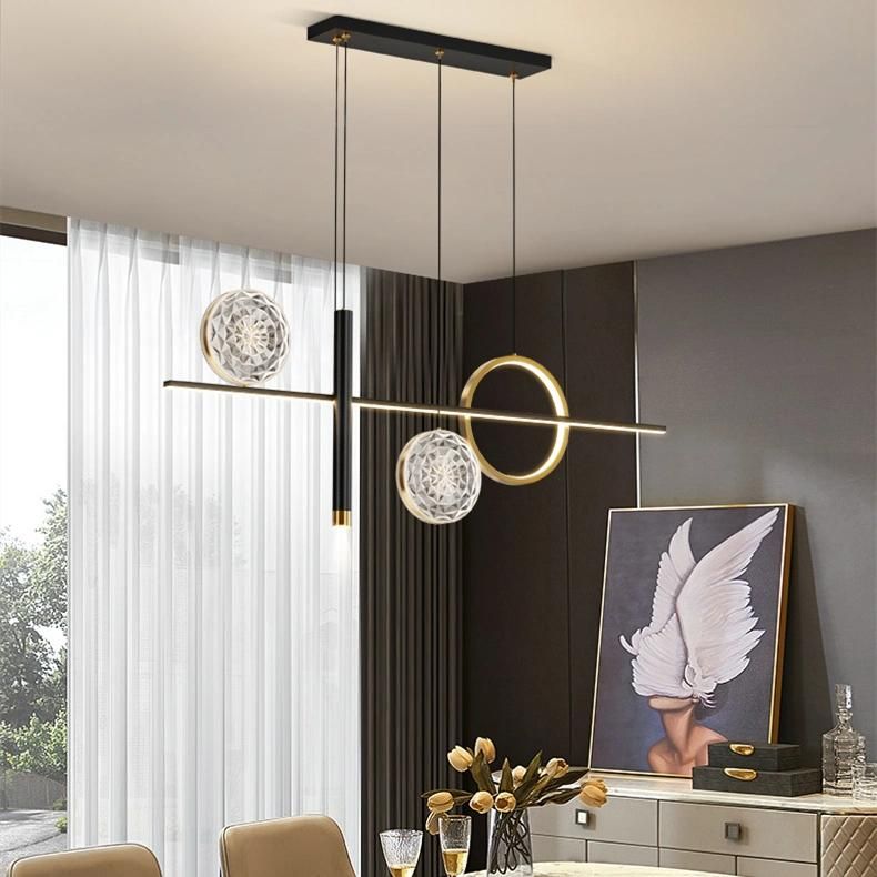 2022 Black Night Star Fashion LED Pendant Hanging Dining Room Light