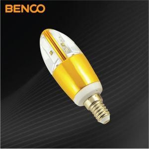 Golden Yellow LED Candle Bulbs Light Lamp 4W