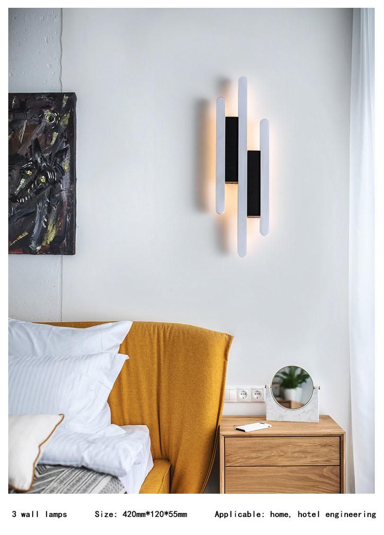 LED Postmodern Wall Lamp Simple Living Room Wall Lamp Bedroom Bedside Lamp Aisle Wall Lamp