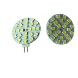 G4 LED Disc Dia: 45mm 24SMD5050 DC10-30V AC8-18V Back/Side Pin Warm White