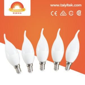 White Indoor LED Lighting Candle Shape Bulb