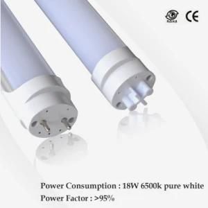Pure White 150cm T8 LED Tube Light 22W PVC Tube Material