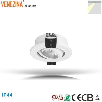 R6017 3W 230lm COB LED High Quality Rotatable Recessed Spotlight