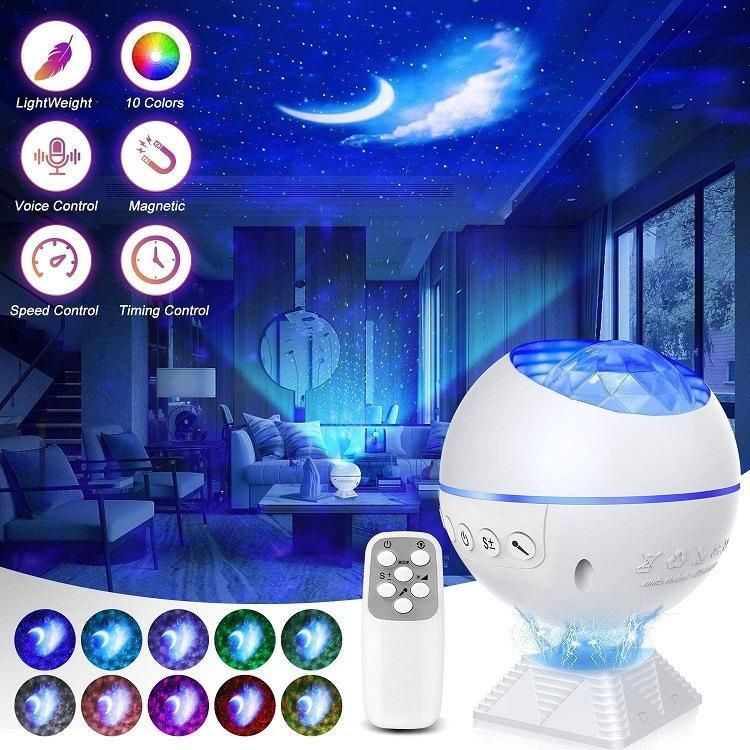 Smart LED Galaxy Starry Sky Universe Projector Night Light with Wireless Music Speaker Starry Sky Light