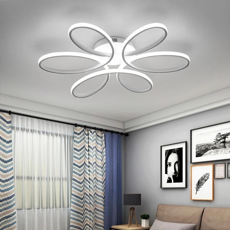 Indoor Integration Flower Design Modern Acrylic LED Ceiling Light